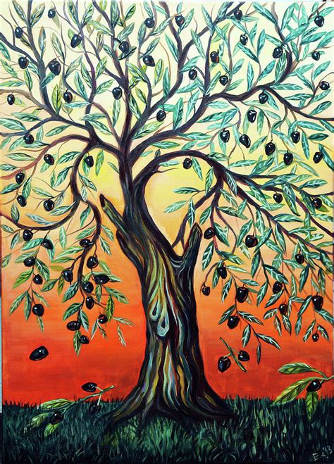 Olive tree Painting by Gallery Nektarios - Fine Art America