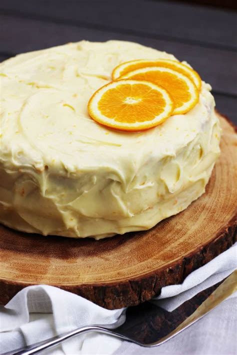 Orange Cake with Cream Cheese Frosting - Our Happy Mess