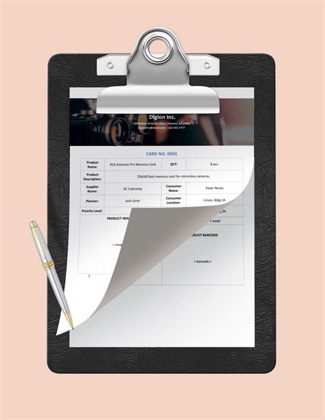 Blank Kanban Card Template in Word, Google Docs - Download | Template.net