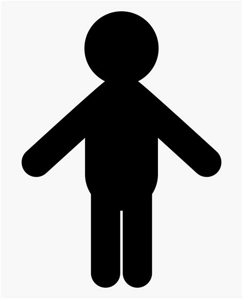 Transparent Man Standing Clipart Black And White - Man Shape Png, Png ...