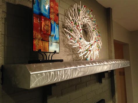 Buy Hand Made Stainless Fireplace Mantels And Floating Shelves, made to ...