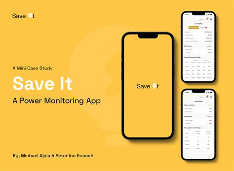 Power Monitoring App Case Study on Behance