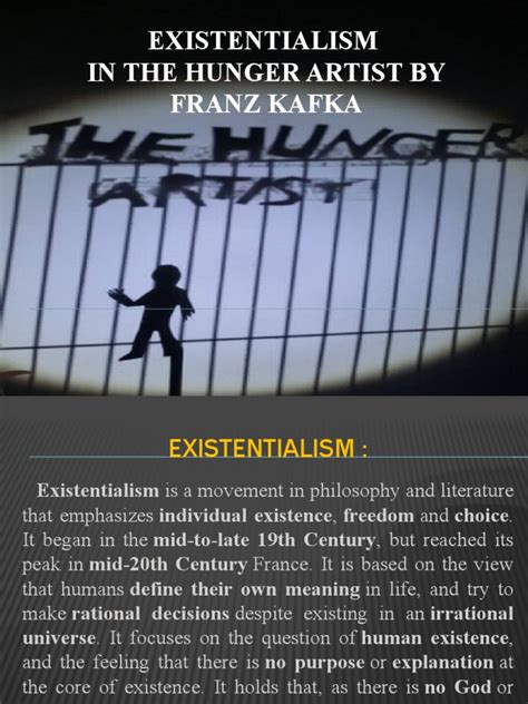 Existentialism in The Hunger Artist by Franz Kafka | PDF ...