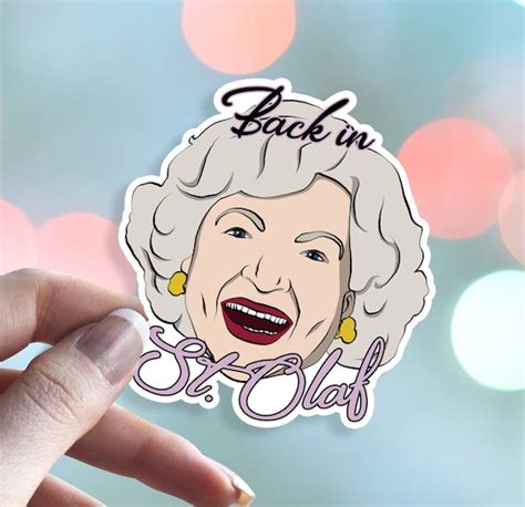 Rose Nylund Golden Girls Waterproof Vinyl Sticker | Etsy