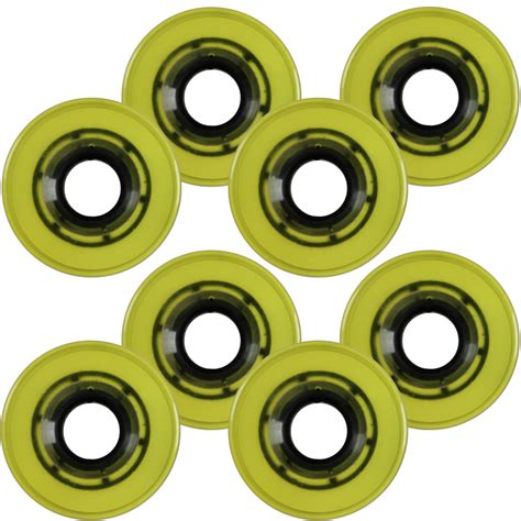 Roller Skate Quad Wheels SET OF 8 56mm x 32mm Yellow 85a - Walmart.com