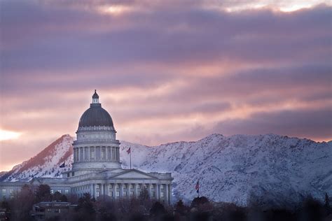 Salt Lake City Utah Capitol Sunrise - Salt Lake City Utah Photography | Clint Losee Photography