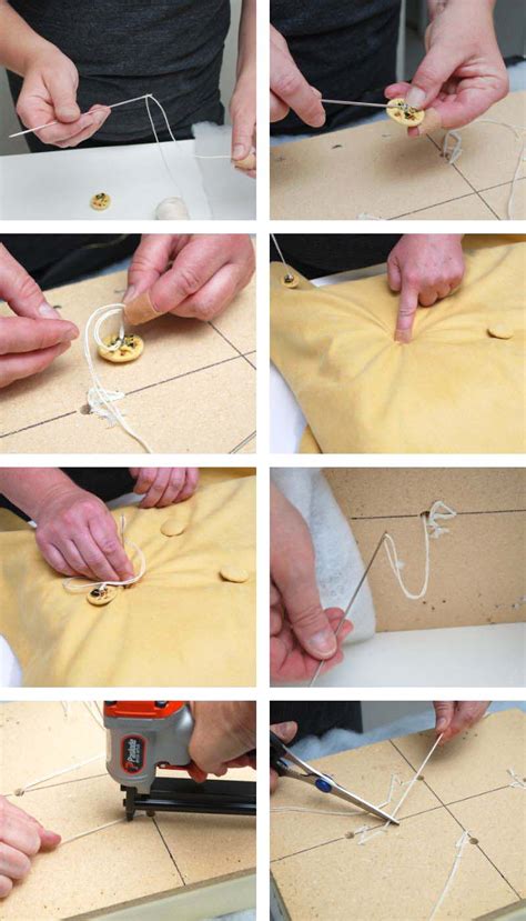 How To Create Tufted Buttons on Upholstery Projects | Salvaged Inspirations