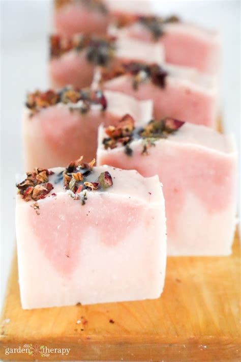 Gentle on the Skin Rose Soap Recipe - Garden Therapy