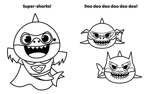 Pinkfong Baby Shark Coloring Pages