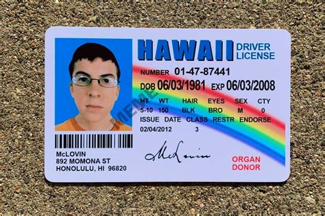 Mclovin ID Fly Mclovin Island Boy Meme Card From - Etsy New Zealand