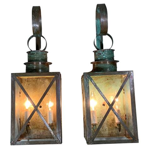 Pair of Funky Copper Wall Sconces For Sale at 1stDibs