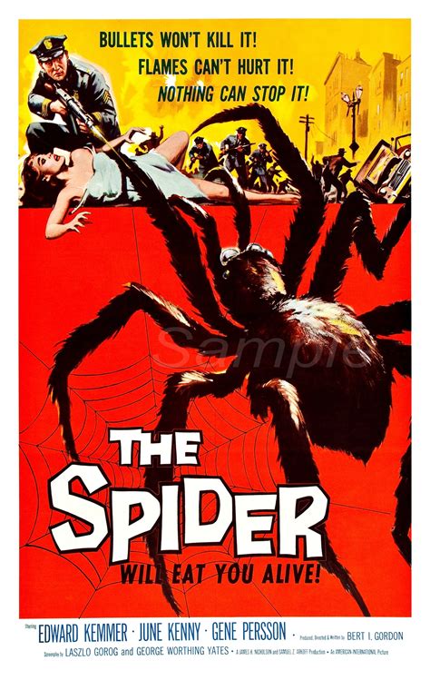 Vintage the Spider Horror Movie Poster Print - Etsy UK