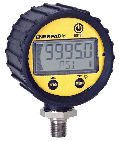 ENERPAC 0 to 20,000 psi Digital Pressure Gauge, 2 3/4 in Dial, 1/4 in ...