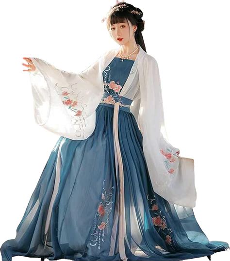 Women's Ancient Chinese Traditional Hanfu Dress Cosplay Costume Set ...