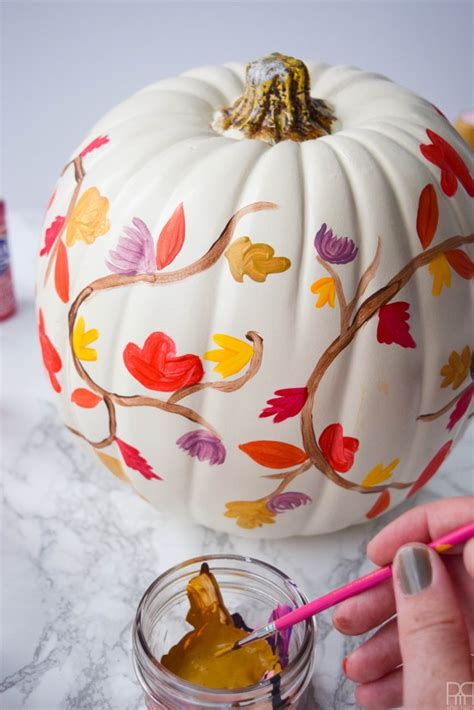 DIY Painted Fall Pumpkin • PMQ for two