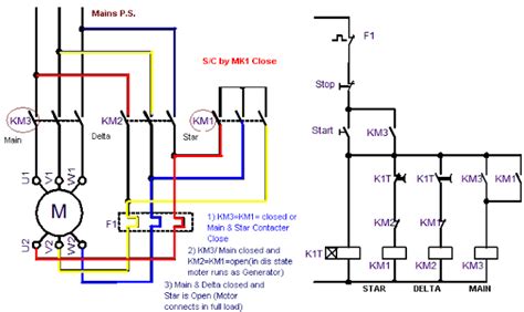 Star Delta Control Circuit Diagram