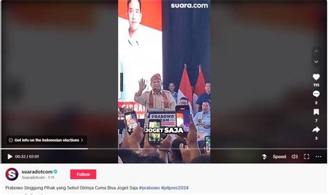 Clip of Indonesian presidential candidate's speech doctored to add chant for opponent