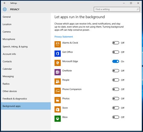 How to stop Windows 10 apps from running in the background