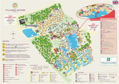 Map | Les Villages Nature® Paris | Disney Area Hotels | Disneyland® Paris