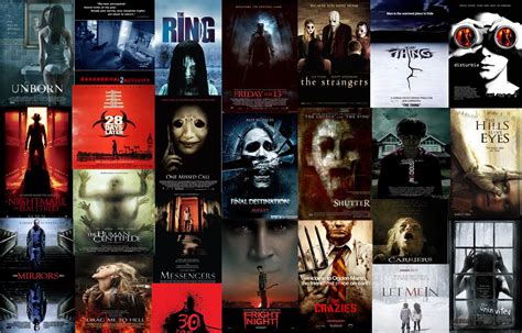 Horror Movie Collage Poster