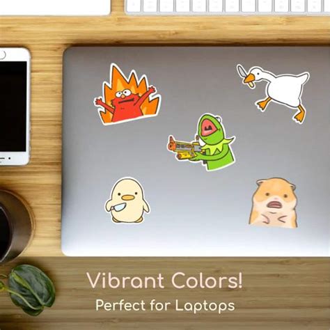 Goose With Knife Sticker Funny Meme Sticker Cute Laptop - Etsy