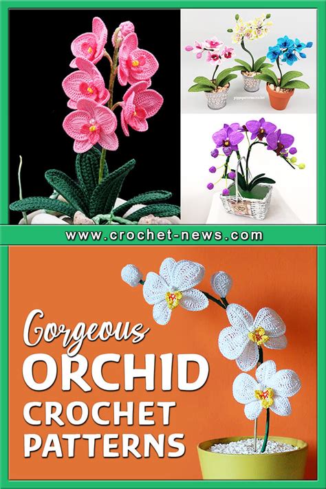 10 Gorgeous Crochet Orchid Patterns - Crochet News