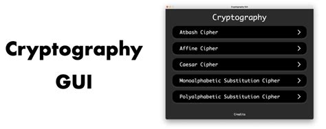 GitHub - vedang63/GUI-Cryptography-Master: List of algorithms: Atbash ...