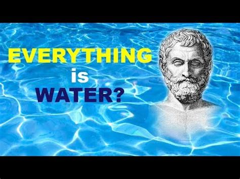 Why Thales believed in MONISM and that everything is made of water ...