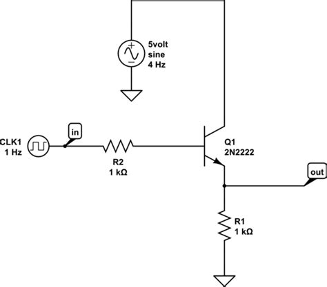 switches - What's the emitter voltage of a 2N2222 transistor with ...