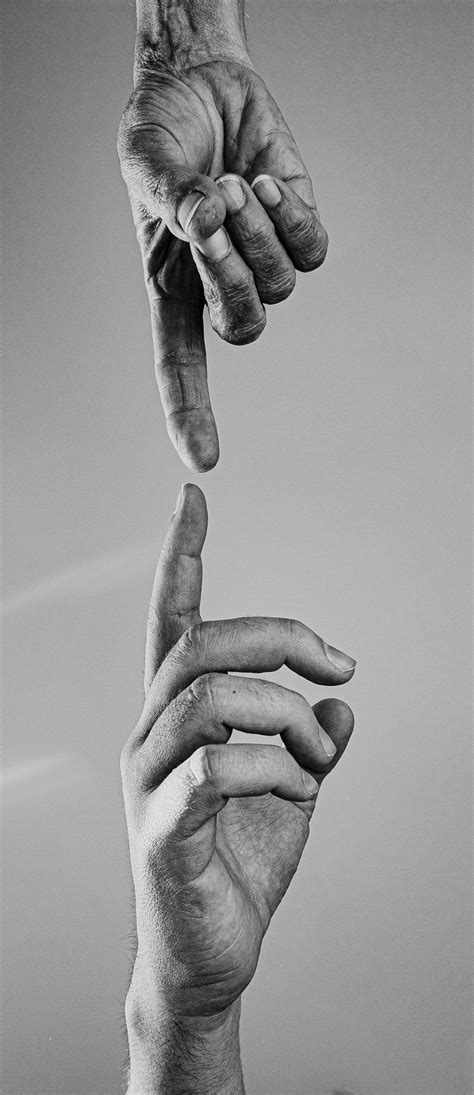 Two Reaching Hands In Black And White | Reference photos for artists ...