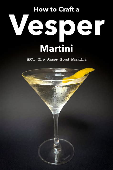 Vesper Martini: The James Bond Cocktail