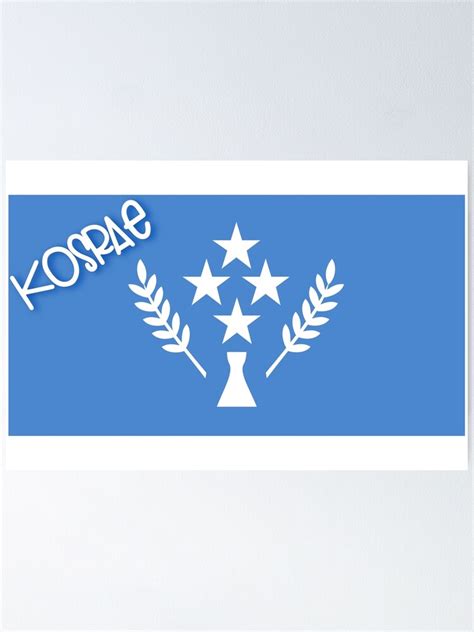 "Kosrae flag" Poster for Sale by PolyMicroMela | Redbubble