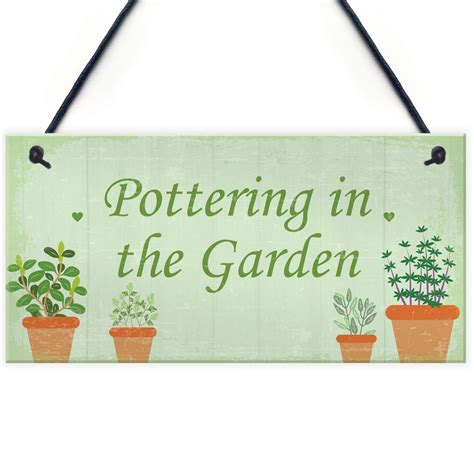 Funny Garden Signs Decorations Garden Shed Plaques Gardening