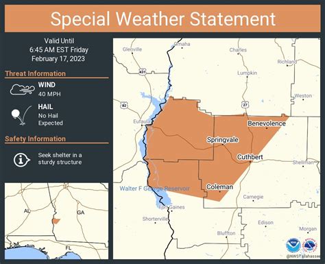 NWS Tallahassee on Twitter: "A special weather statement has been ...