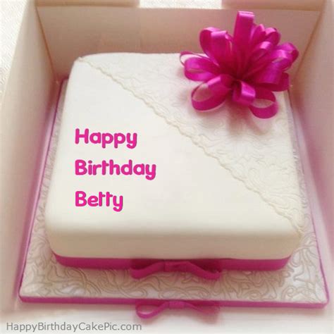 Pink Happy Birthday Cake For Betty