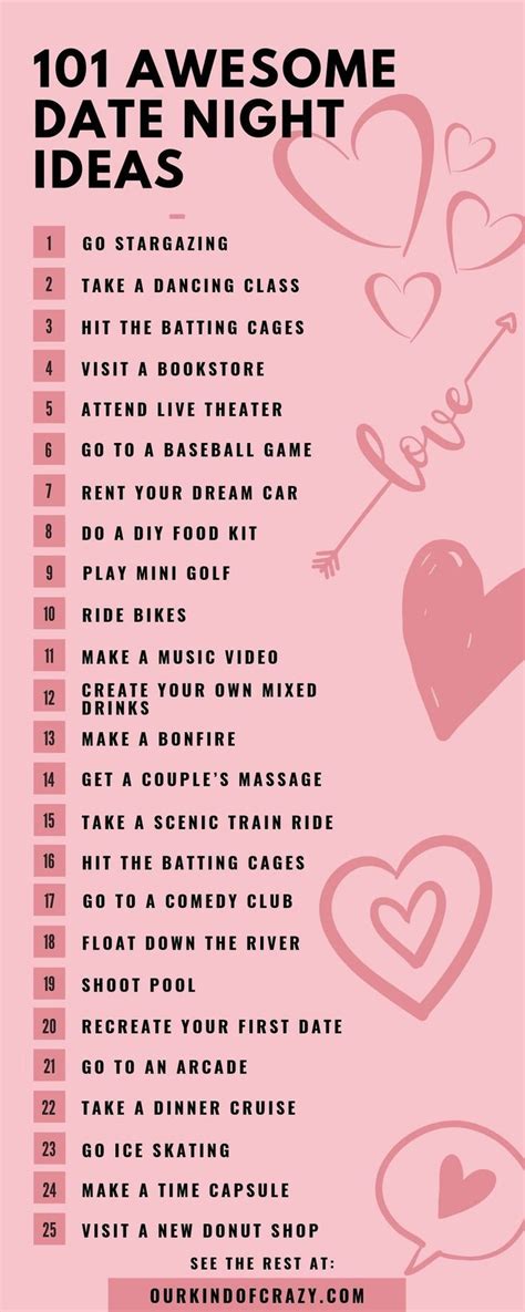 101 Date Night Ideas To Try In 2024 (That Aren’t Dinner & A Movie) | Romantic date night ideas ...