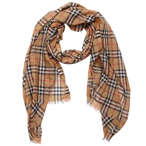 Burberry Outlet: Scarf women | Scarf Burberry Women Camel | Scarf ...