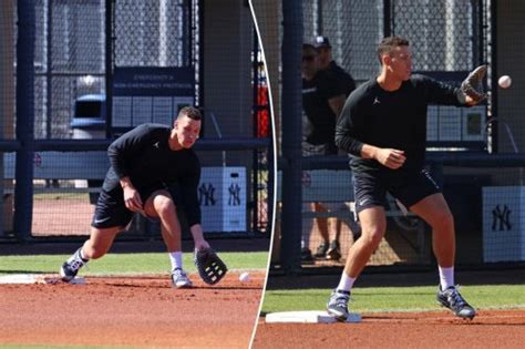 Aaron Judge spends time at first base during Yankees spring training ...