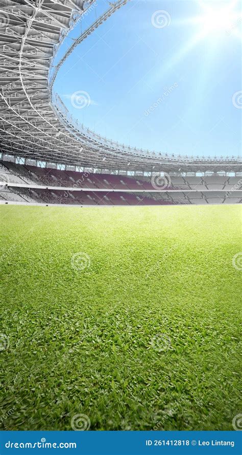 Grass stock photo. Image of modern, building, sportive - 261412818