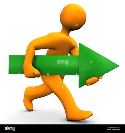 Green Arrow Run Stock Photo - Alamy