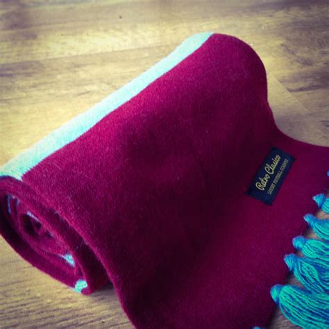 Aston Villa Luxury Merino Wool Striped Football Scarf