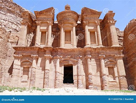 Ad Deir `the Monastery` in Petra, Jordan Stock Photo - Image of ...