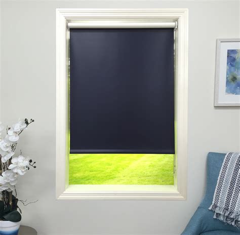 Harbor Shades Navy Blackout Roller Shade & Reviews | Wayfair