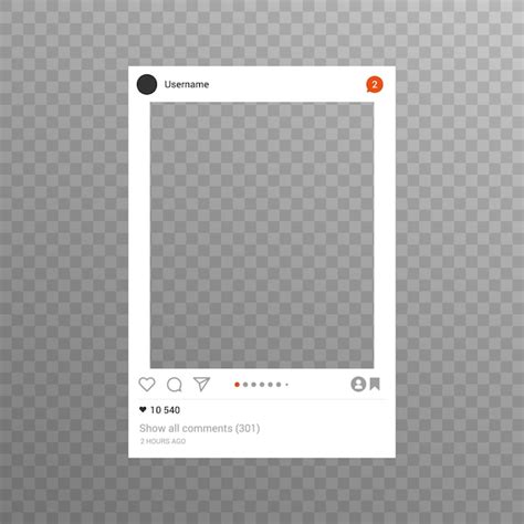 Instagram Selfie Frame Template Vector | Webframes.org