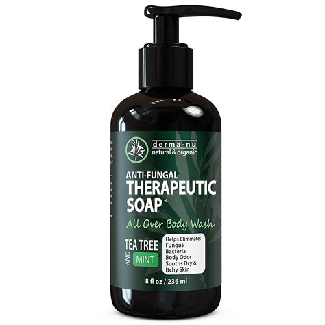 Antifungal Antibacterial Soap & Body Wash - Natural Fungal Treatment with Tea Tree Oil for Jock ...