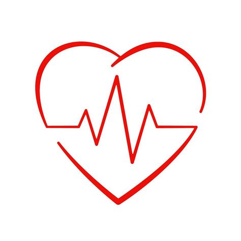 Red heartbeat icon 25377329 Vector Art at Vecteezy