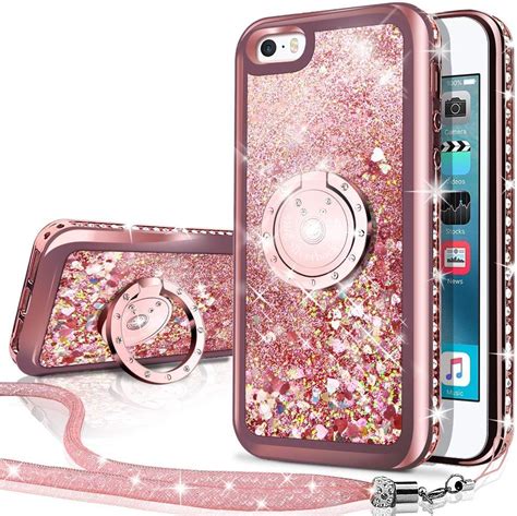 iPhone SE Case, iPhone 5S/5 Case, Silverback Moving Liquid Holographic ...