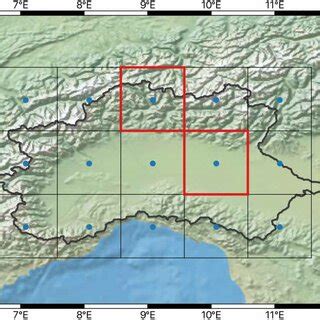 | The study area in the Po river basin in Italy and the common 1:0 Â... | Download Scientific ...