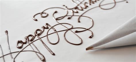 chocolate writing - devil's food kitchen