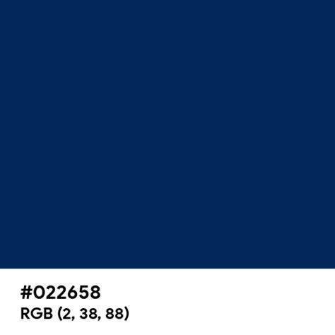 French Navy Blue color hex code is #022658